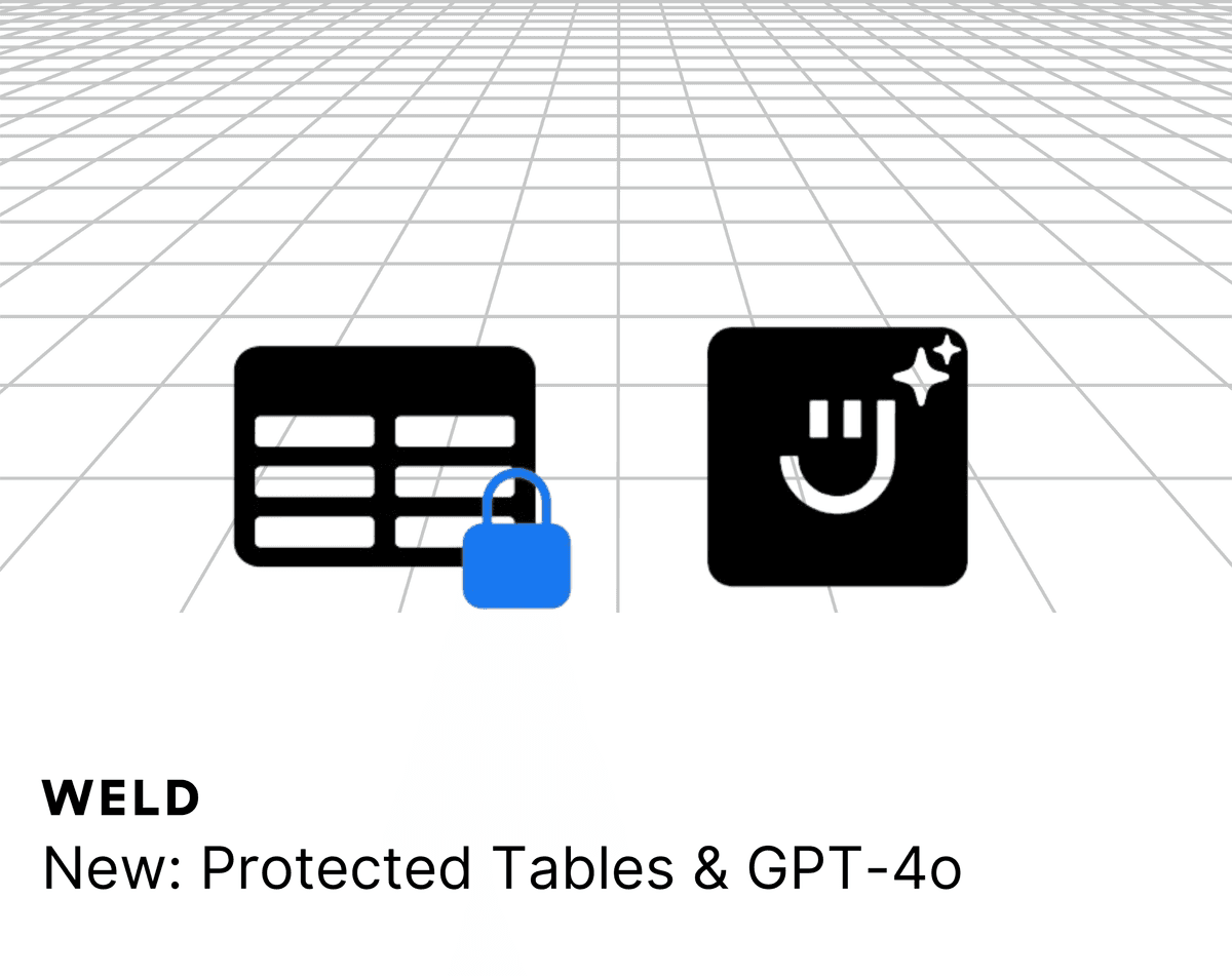 New feature Alert: Protected Tables & GPT-4o π¨ image